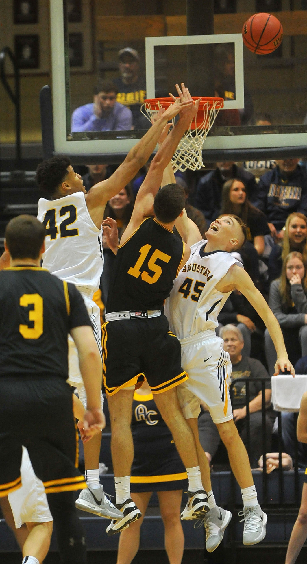 Augustana College men's basketball vs UW-Oshkosh season opener.